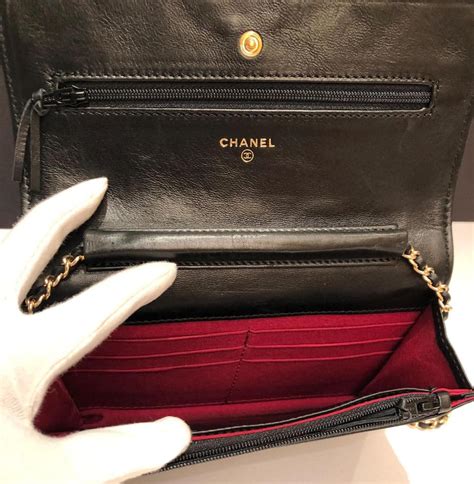 vintage chanel wallet|authentic chanel lambskin wallet.